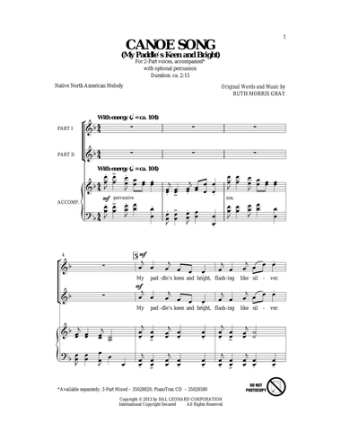 Canoe Song