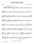 What Sweeter Music - Violin 2 mini preview