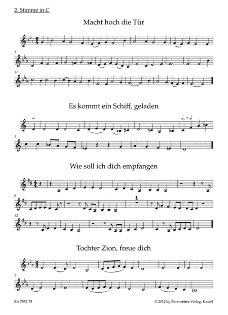 Der neue Quempas. Advents- und Weihnachtslieder Christmas scores gallery preview page 2