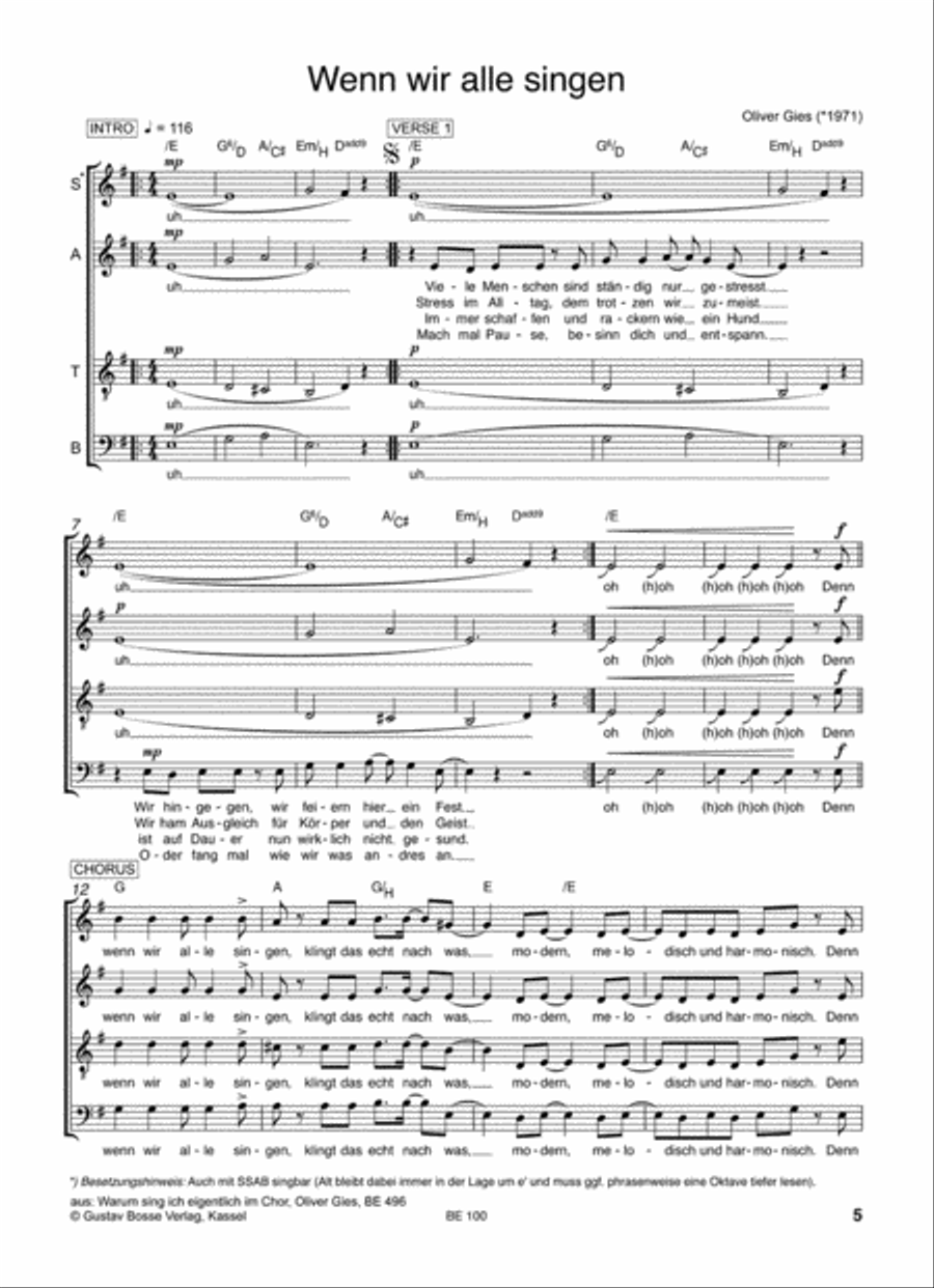 Bosses Beste Mixed Choir scores gallery preview page 2