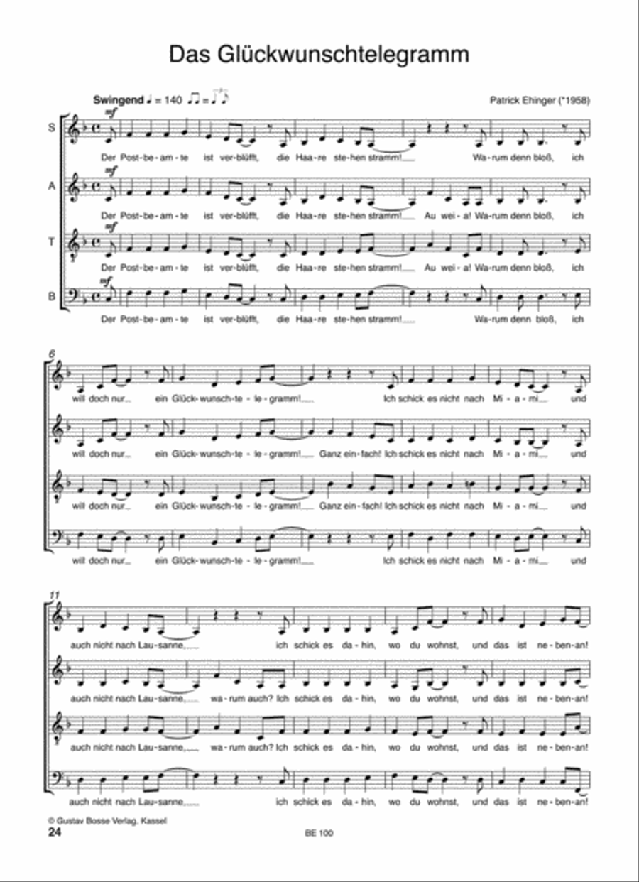 Bosses Beste Mixed Choir scores gallery preview page 3