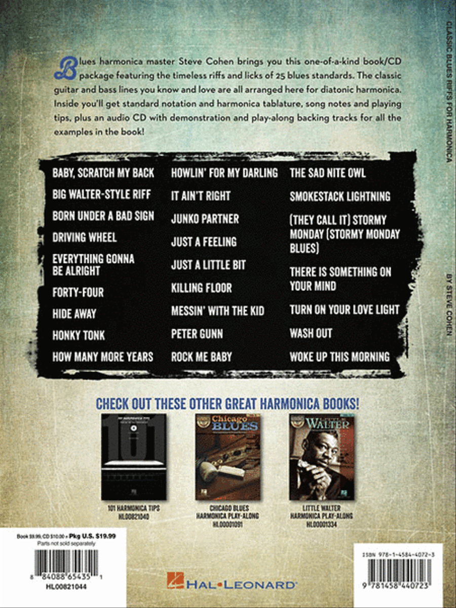 Classic Blues Riffs for Harmonica Electric Guitar scores gallery preview page 2