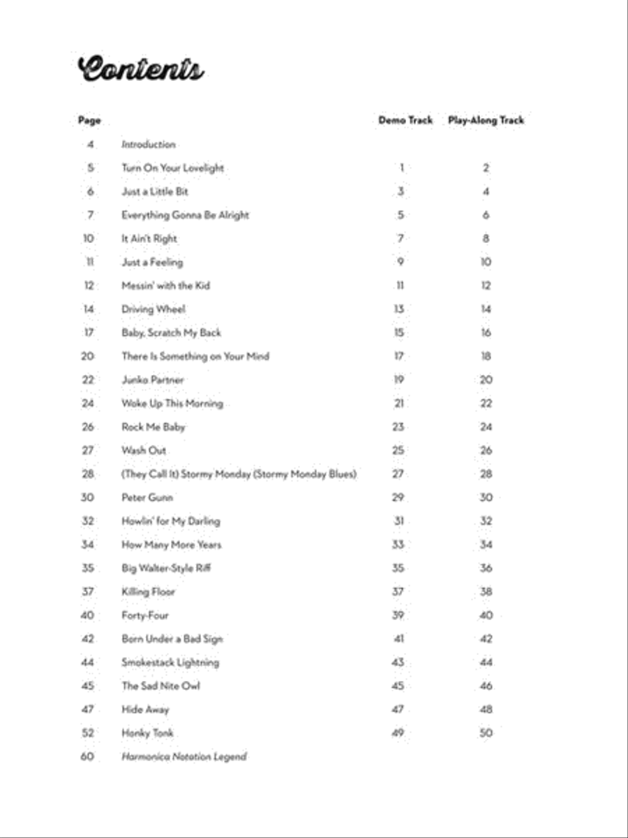 Classic Blues Riffs for Harmonica Electric Guitar scores gallery preview page 3