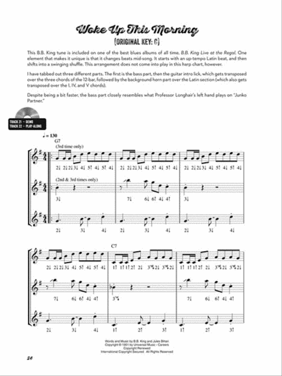 Classic Blues Riffs for Harmonica Electric Guitar scores gallery preview page 5