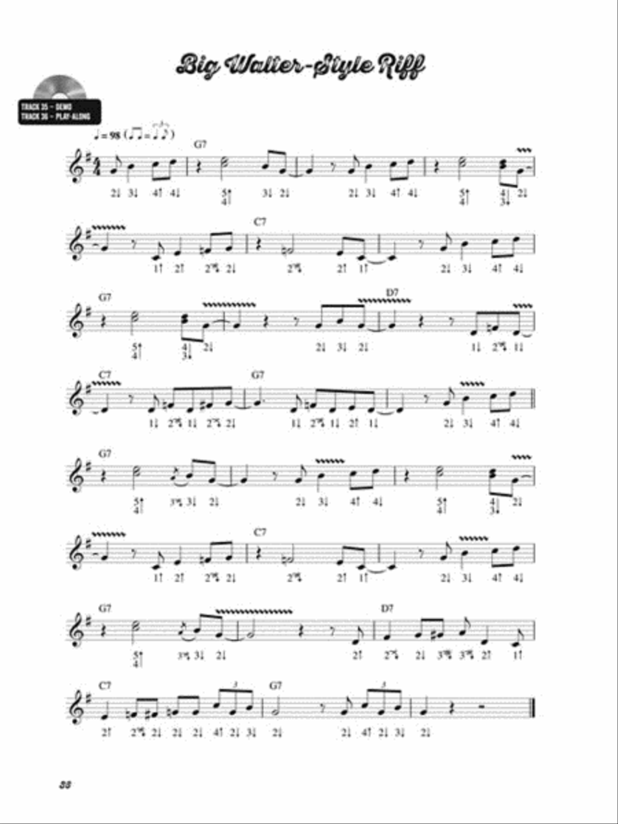 Classic Blues Riffs for Harmonica Electric Guitar scores gallery preview page 6