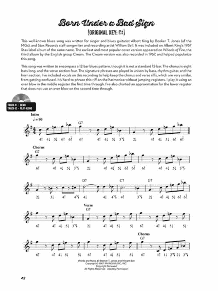 Classic Blues Riffs for Harmonica Electric Guitar scores gallery preview page 7
