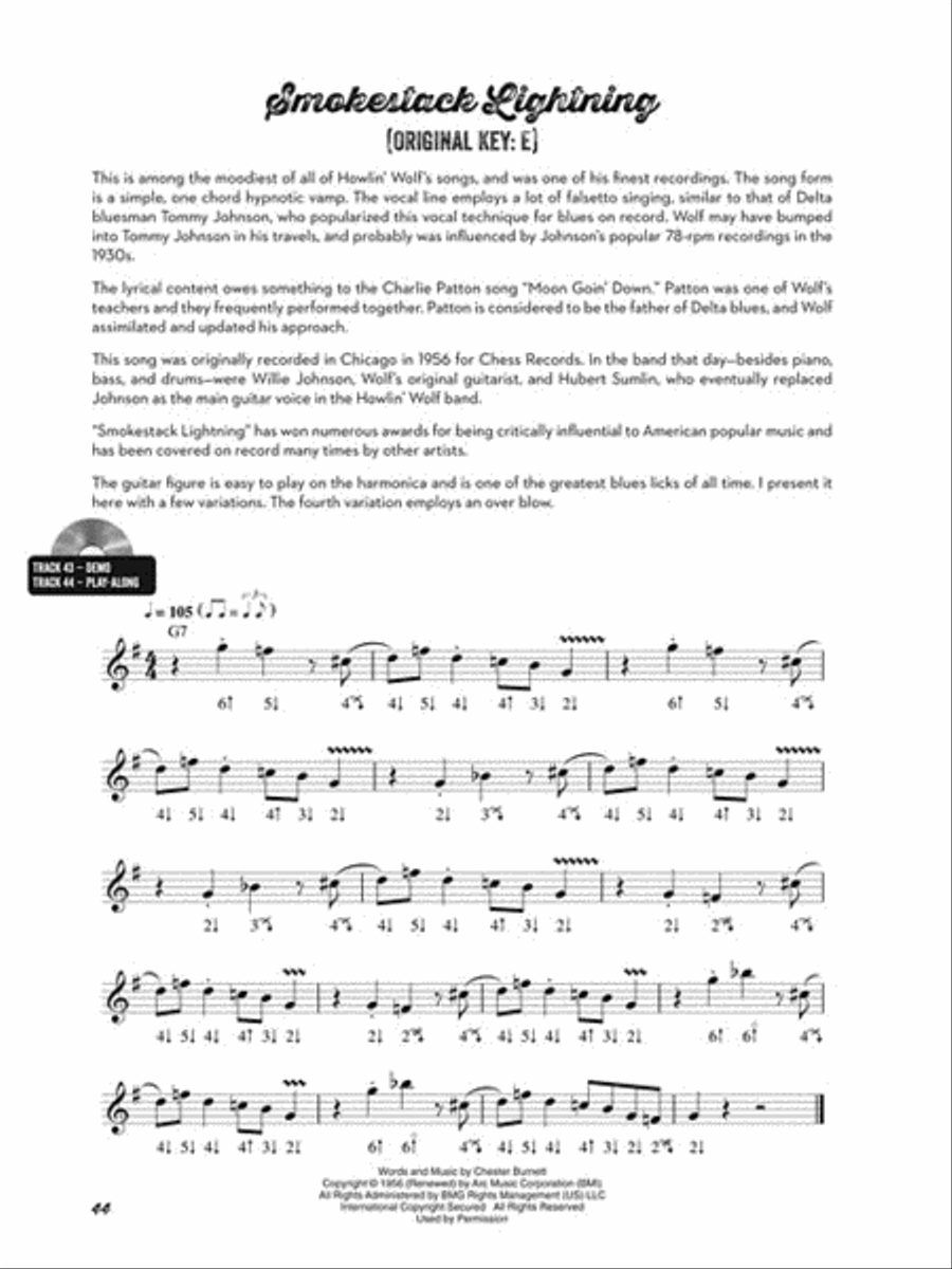 Classic Blues Riffs for Harmonica Electric Guitar scores gallery preview page 8