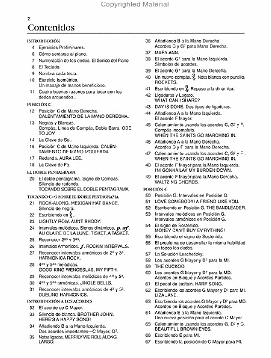 Curso Todo-En-Uno Para Adultos, Nivel 1 Piano Method scores gallery preview page 3