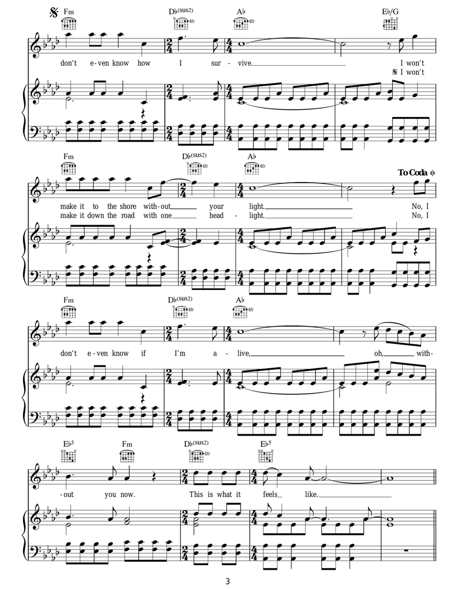 This Is What It Feels Like Acoustic Guitar scores gallery preview page 3