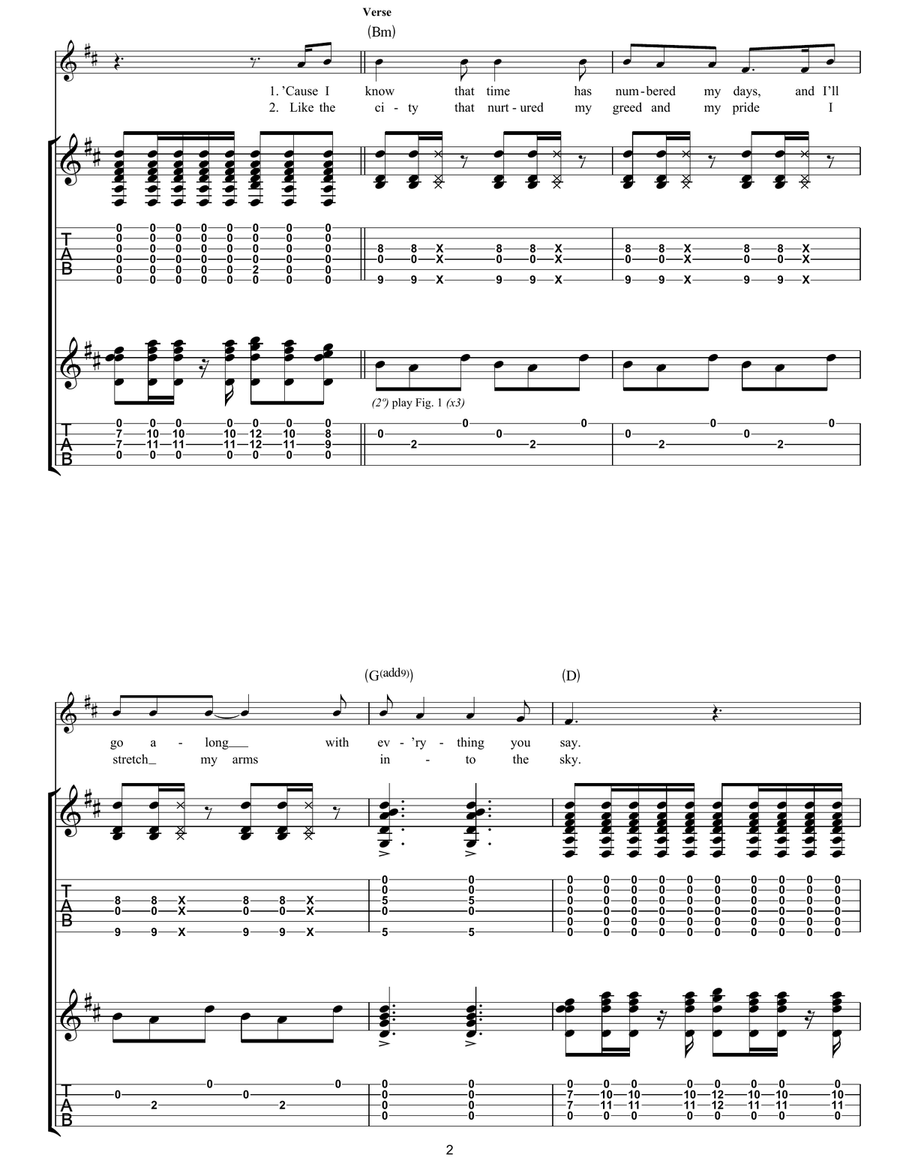 Babel Babel Acoustic Guitar scores gallery preview page 2