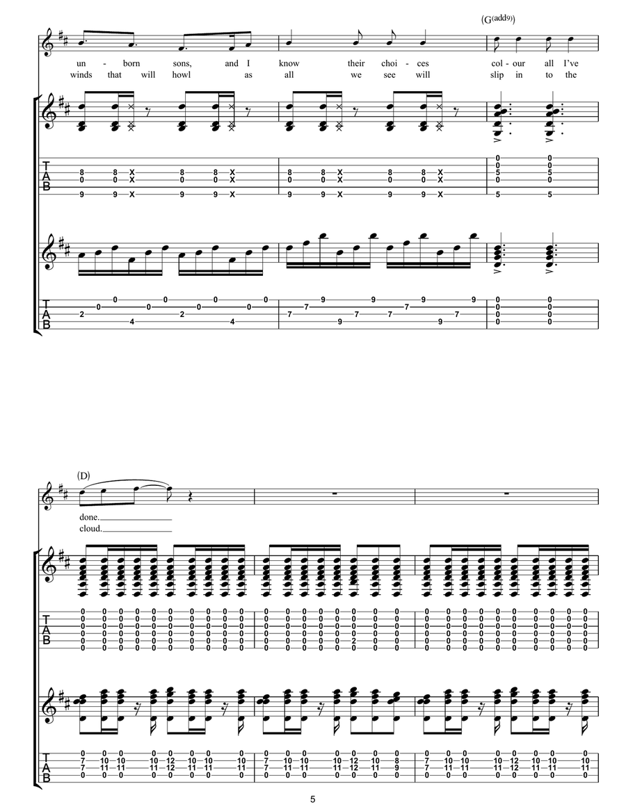 Babel Babel Acoustic Guitar scores gallery preview page 5