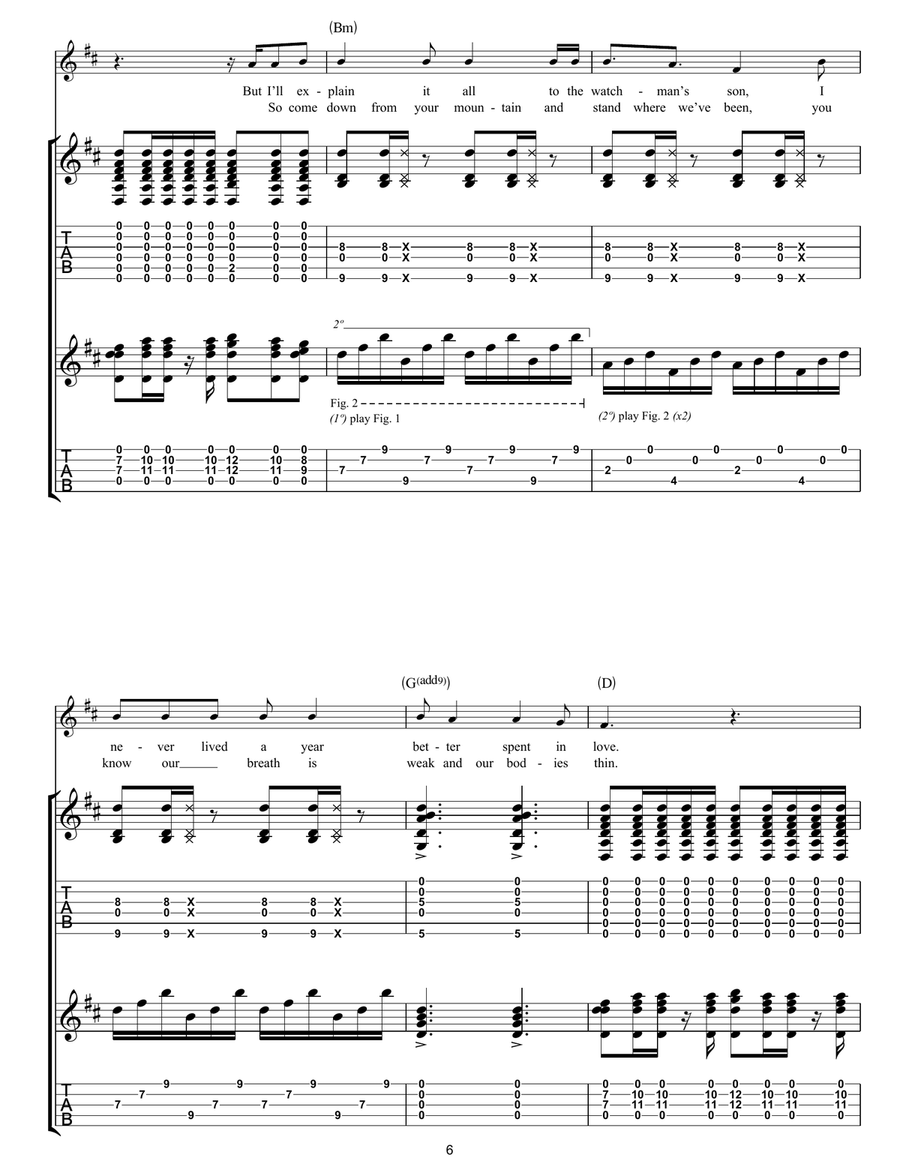 Babel Babel Acoustic Guitar scores gallery preview page 6