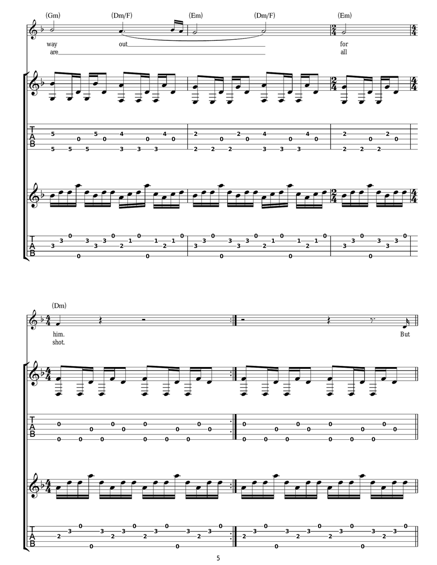 Broken Crown Broken Crown Acoustic Guitar scores gallery preview page 5