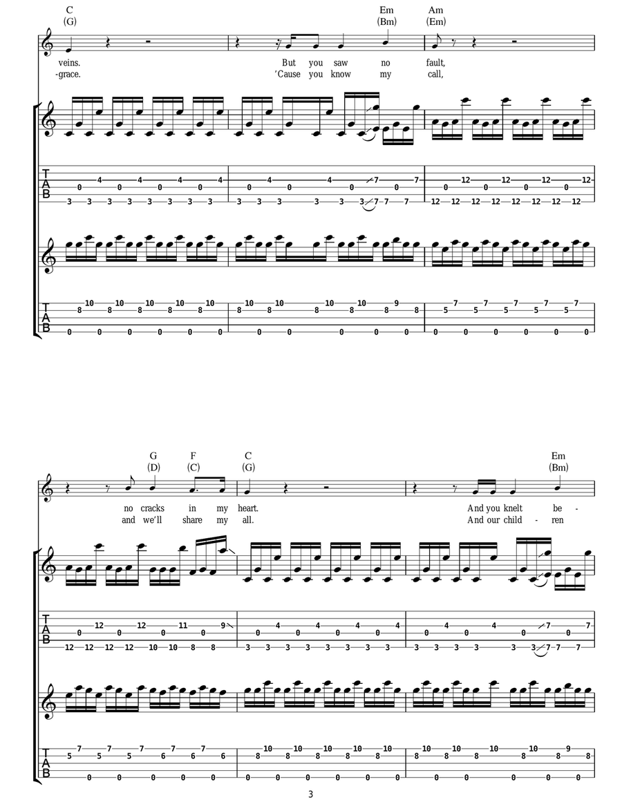 Ghosts That We Knew Ghosts That We Knew Acoustic Guitar scores gallery preview page 3