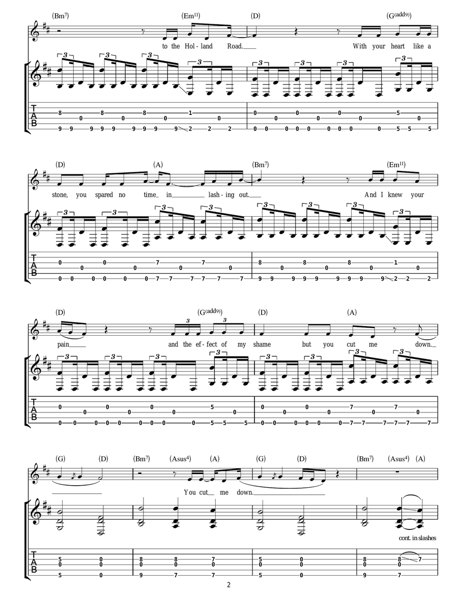 Holland Road Holland Road Acoustic Guitar scores gallery preview page 2