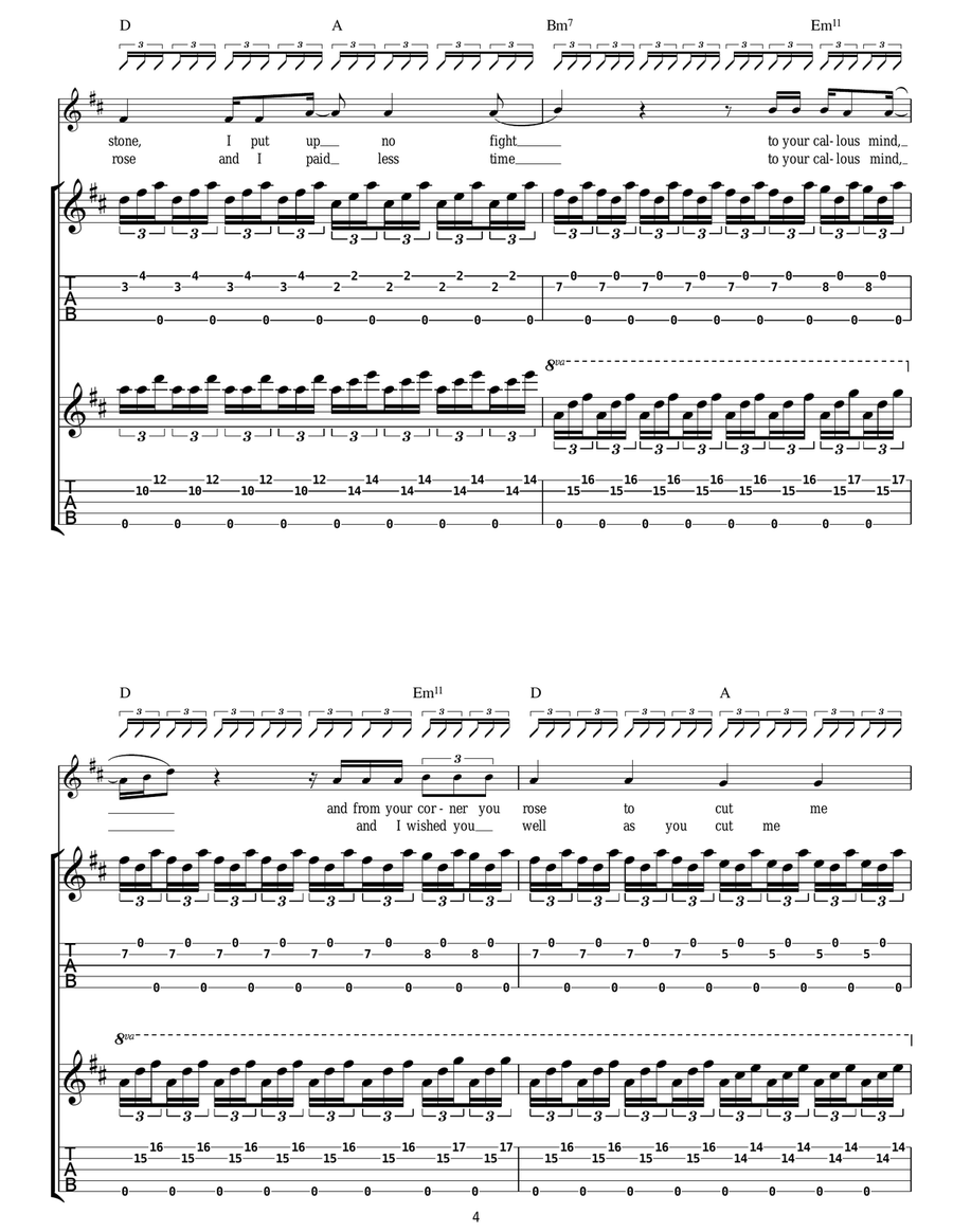 Holland Road Holland Road Acoustic Guitar scores gallery preview page 4