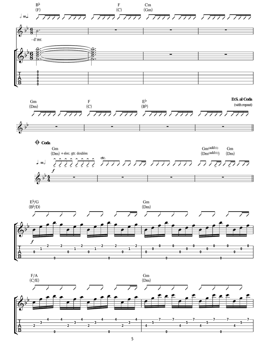 Hopeless Wanderer Hopeless Wanderer Acoustic Guitar scores gallery preview page 5