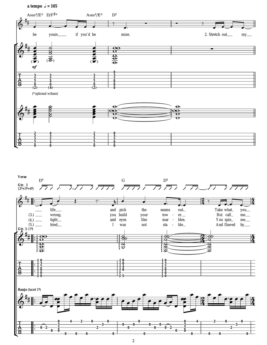 Lover Of The Light Lover Of The Light Acoustic Guitar scores gallery preview page 2