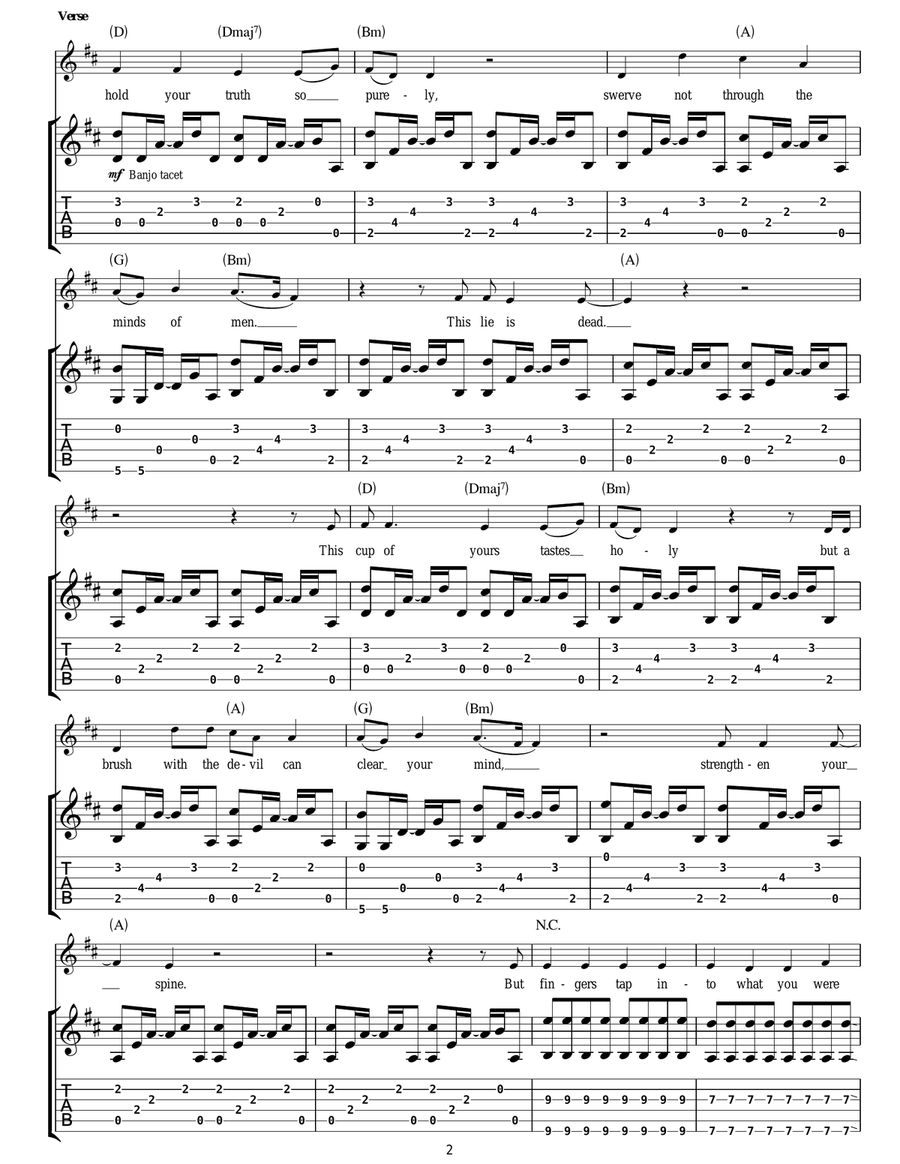 Whispers In The Dark Whispers In The Dark Acoustic Guitar scores gallery preview page 2