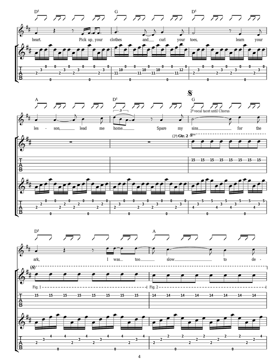 Whispers In The Dark Whispers In The Dark Acoustic Guitar scores gallery preview page 4