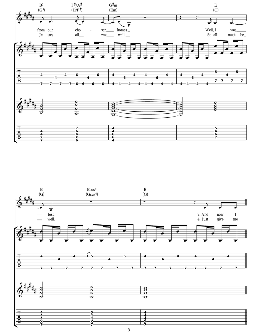 Below My Feet Below My Feet Acoustic Guitar scores gallery preview page 3