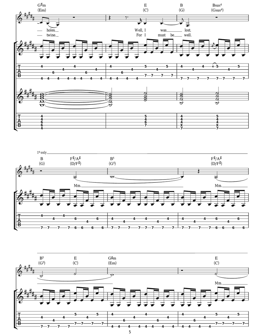 Below My Feet Below My Feet Acoustic Guitar scores gallery preview page 5