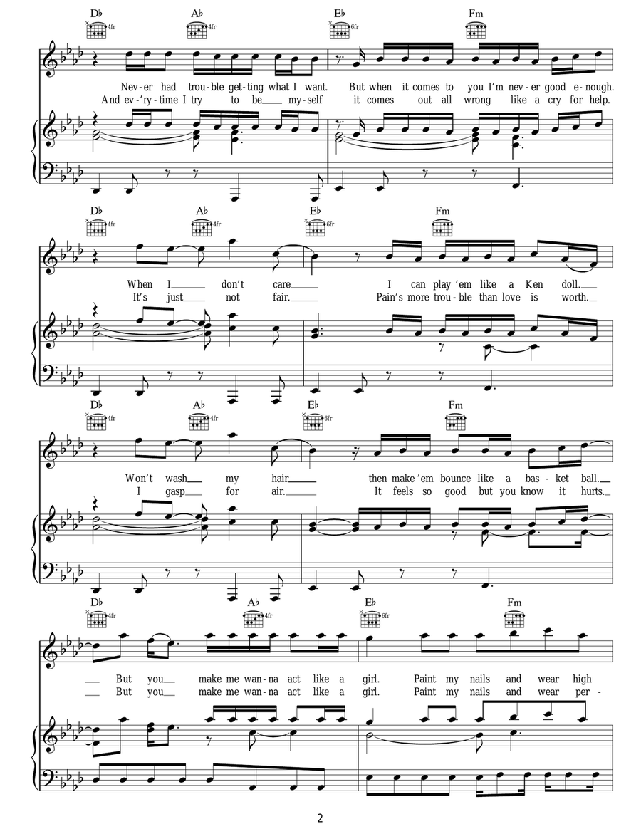 Heart Attack Heart Attack Acoustic Guitar scores gallery preview page 2