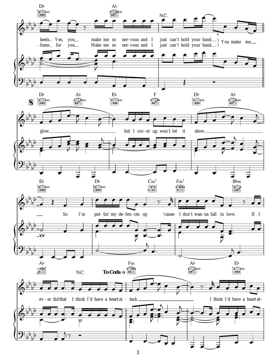 Heart Attack Heart Attack Acoustic Guitar scores gallery preview page 3