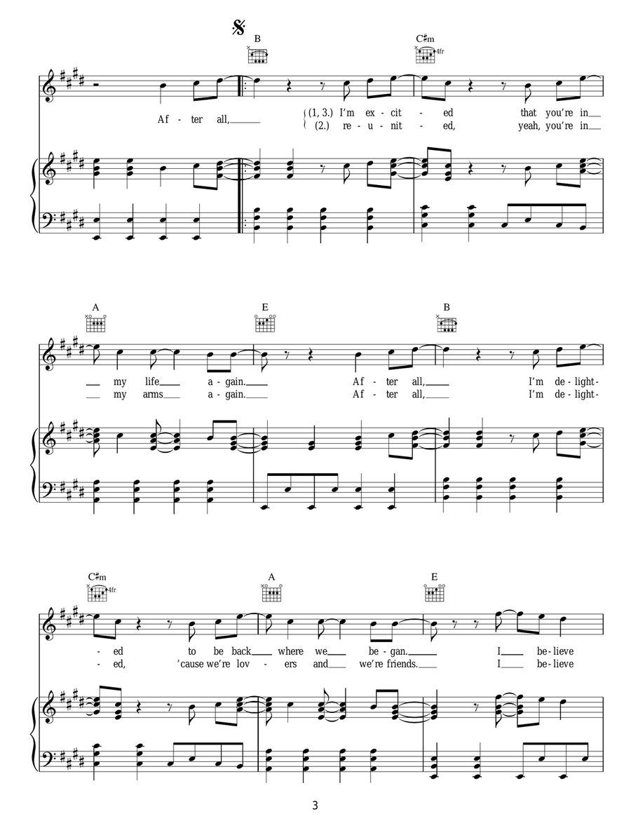 After All (feat. Bryan Adams) Acoustic Guitar scores gallery preview page 3
