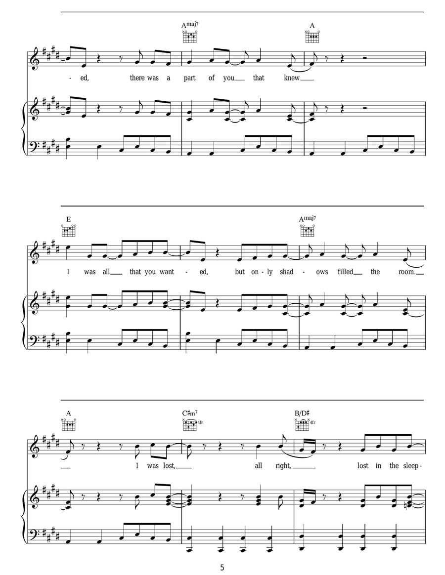 After All (feat. Bryan Adams) Acoustic Guitar scores gallery preview page 5