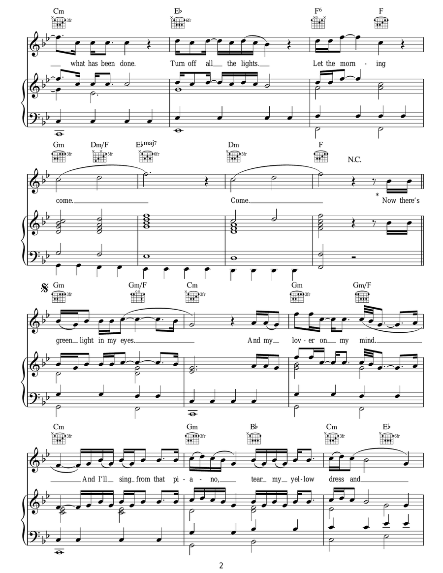 Over The Love Over The Love Acoustic Guitar scores gallery preview page 2