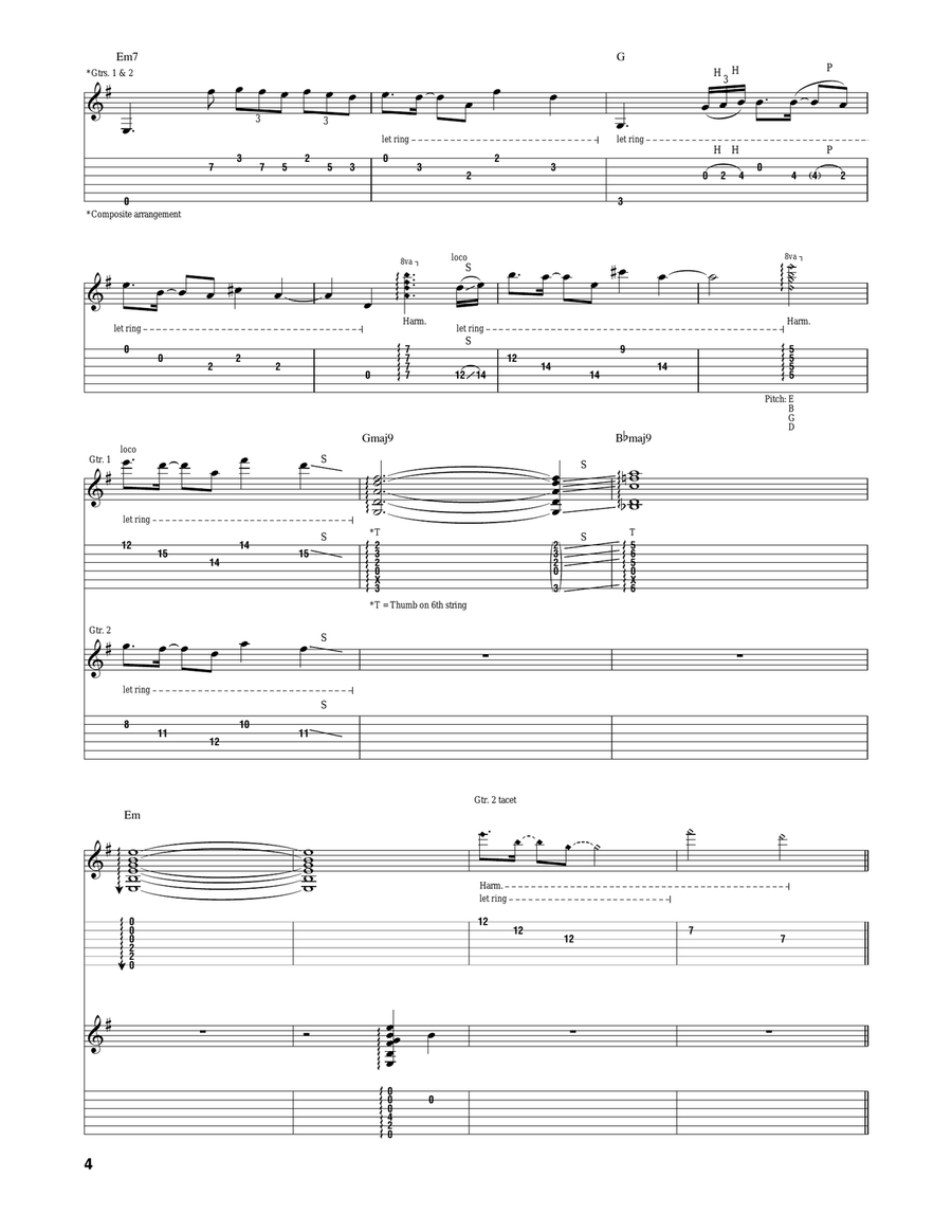 The Moon And I The Moon And I Acoustic Guitar scores gallery preview page 4