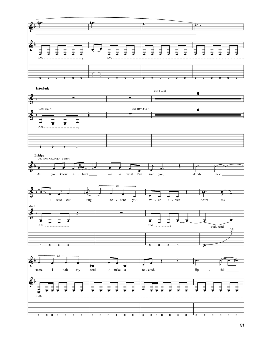 Hooker With A Penis Hooker With A Penis Electric Guitar scores gallery preview page 5