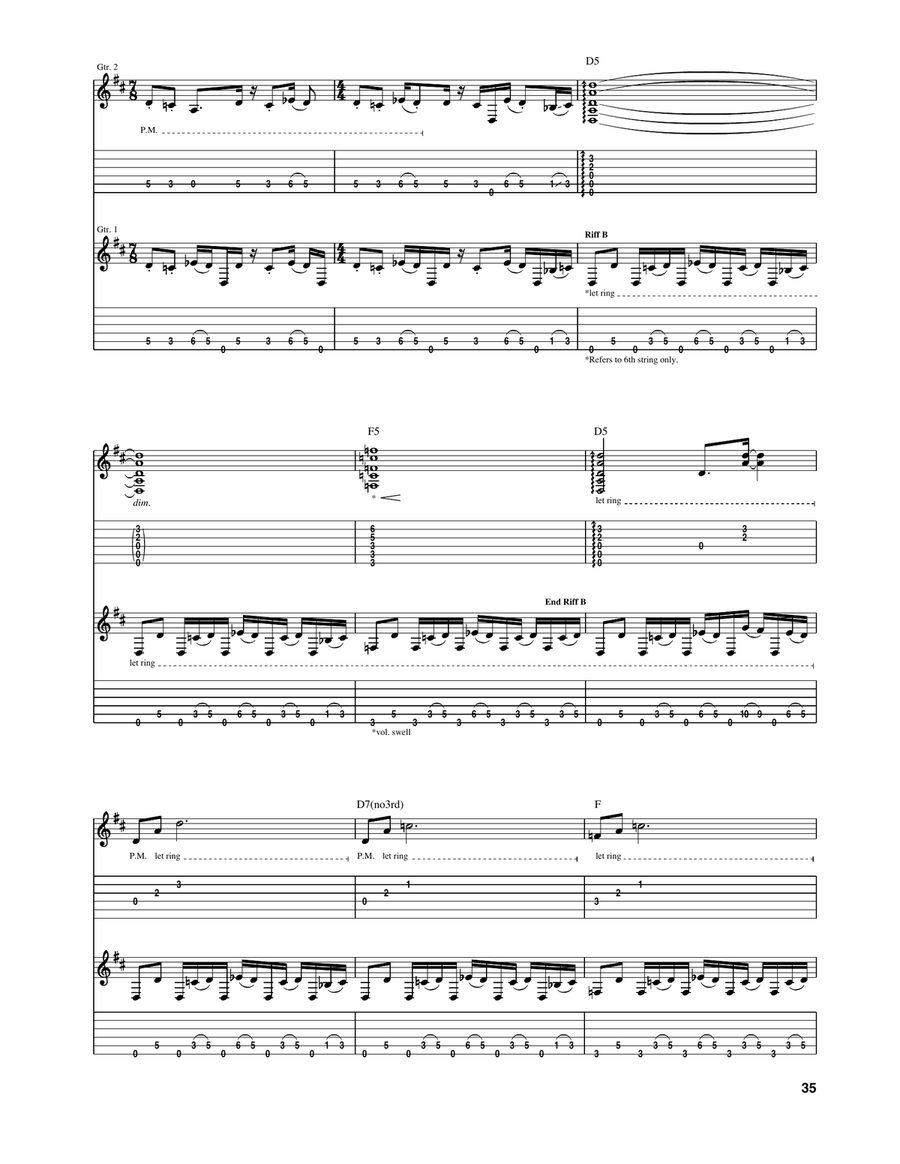 Forty Six & 2 Forty Six & 2 Acoustic Guitar scores gallery preview page 2