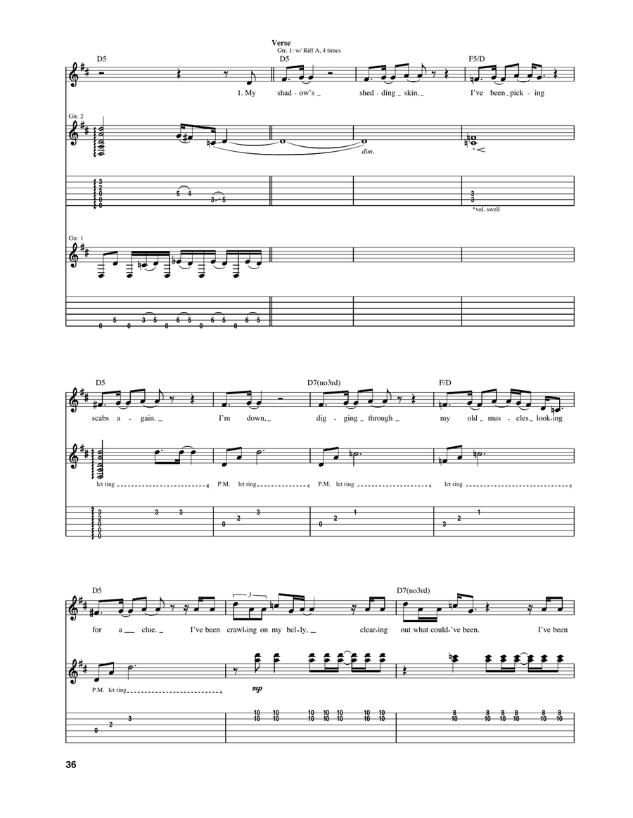 Forty Six & 2 Forty Six & 2 Acoustic Guitar scores gallery preview page 3
