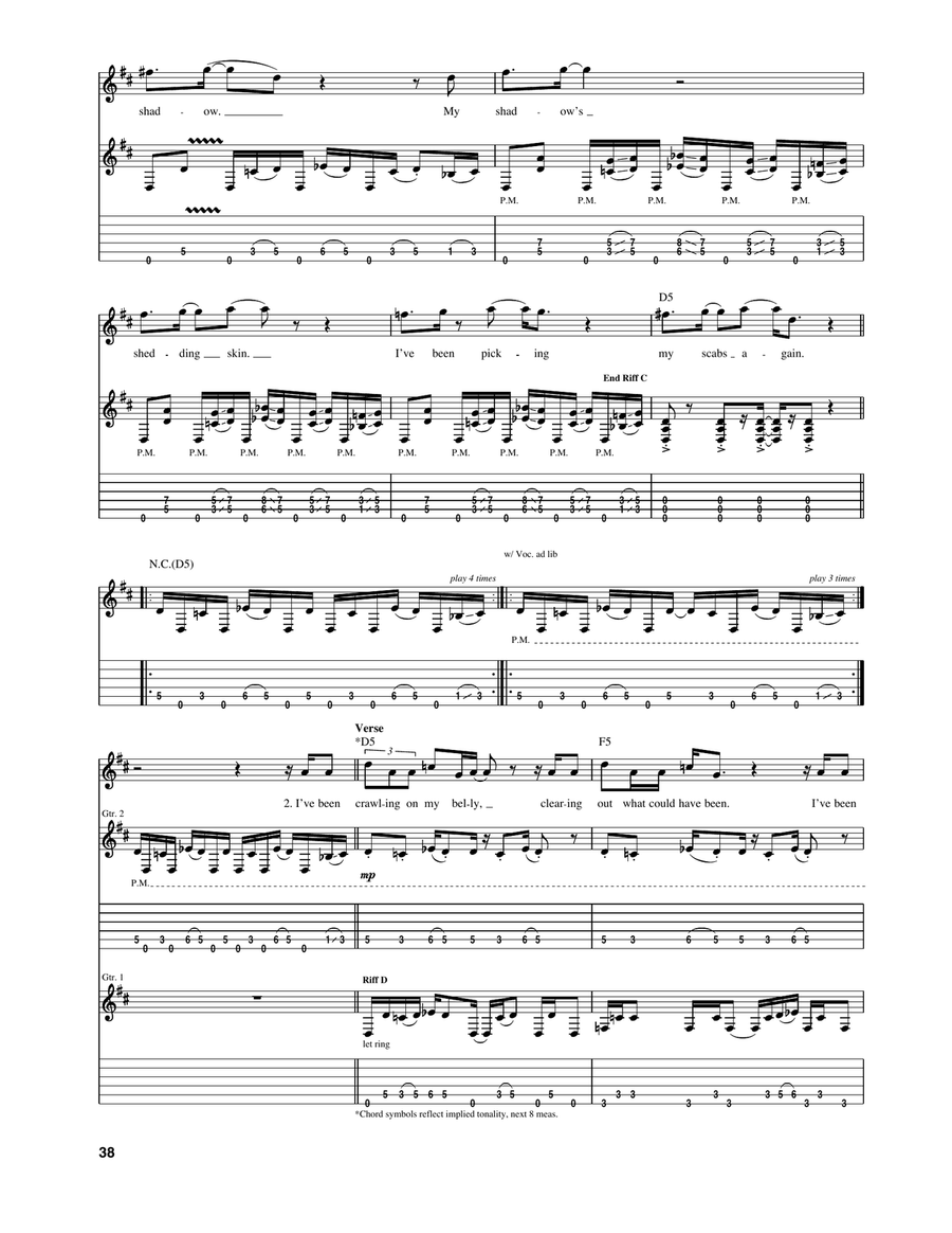 Forty Six & 2 Forty Six & 2 Acoustic Guitar scores gallery preview page 5