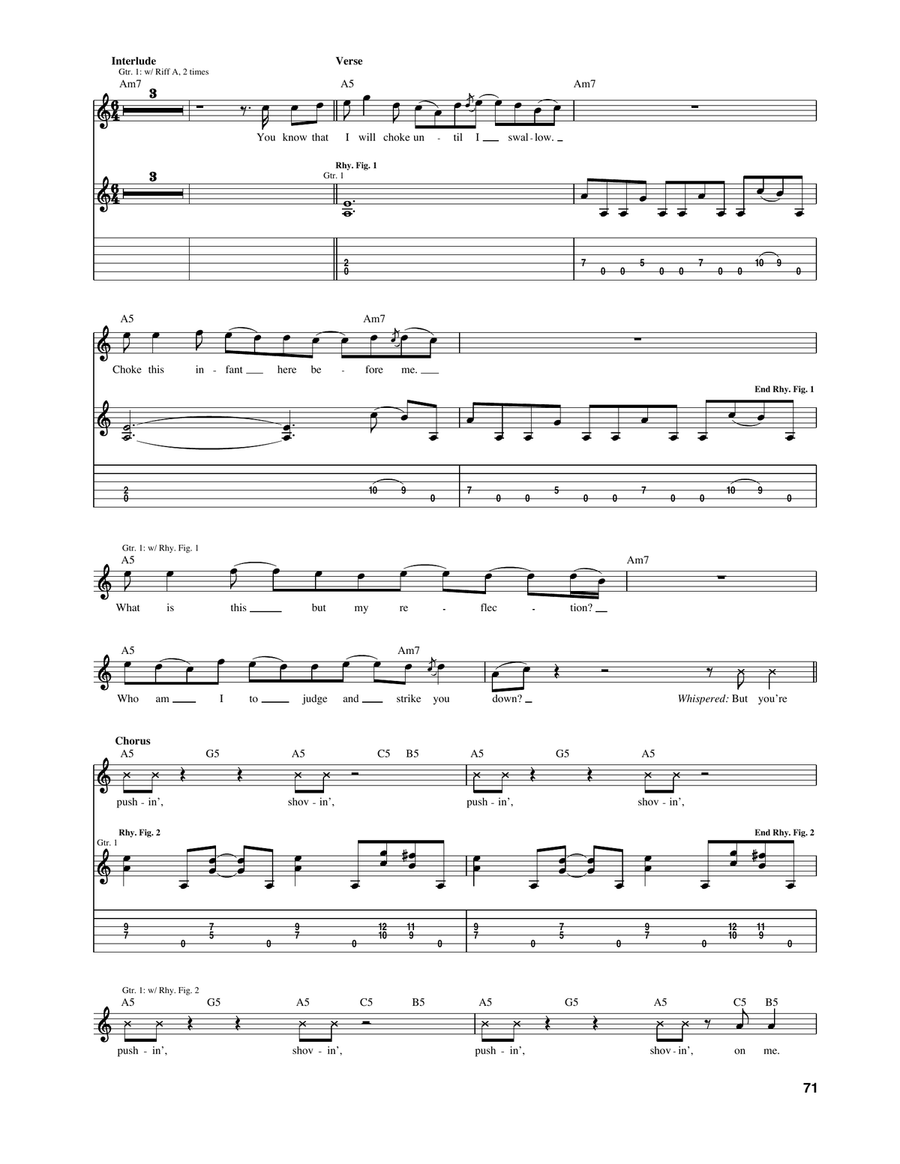 Pushit Pushit Electric Guitar scores gallery preview page 2