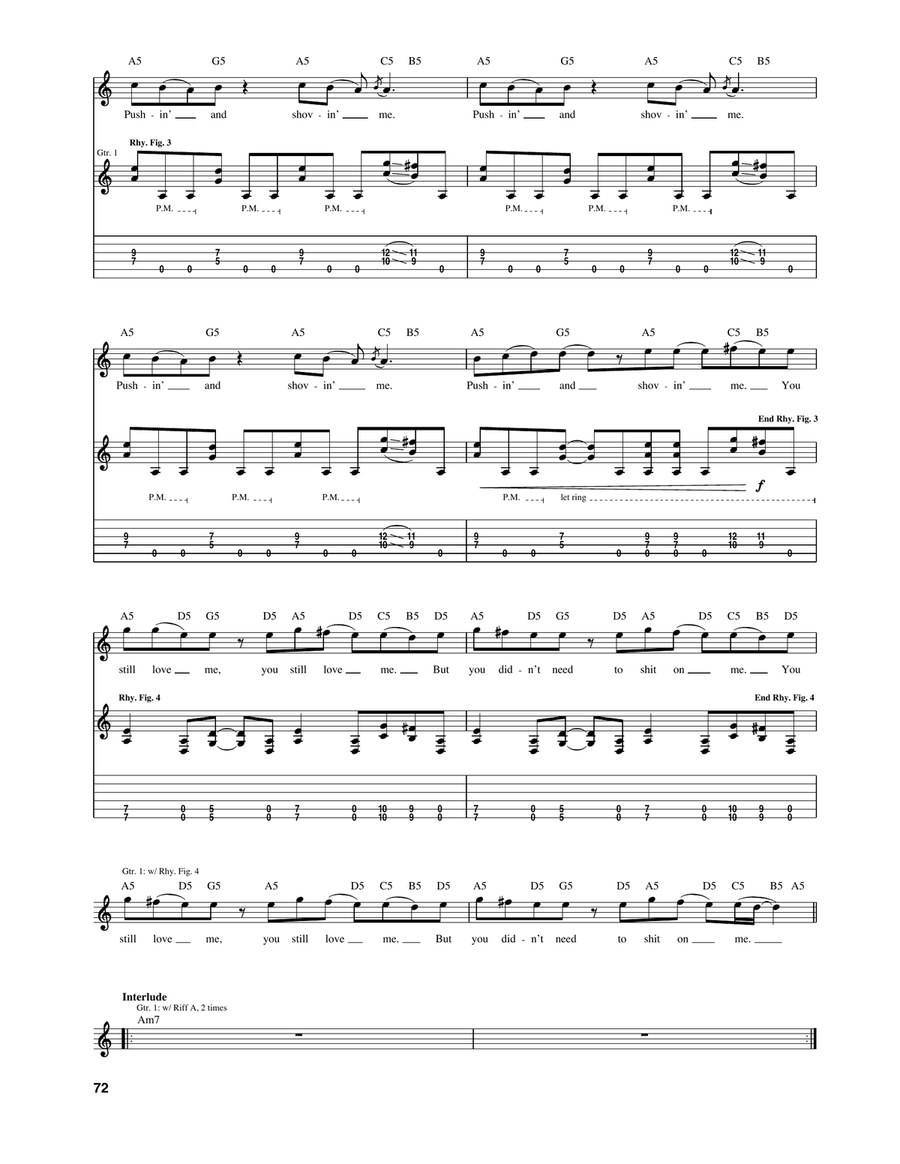 Pushit Pushit Electric Guitar scores gallery preview page 3