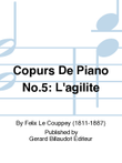 Copurs De Piano No. 5: L'Agilite