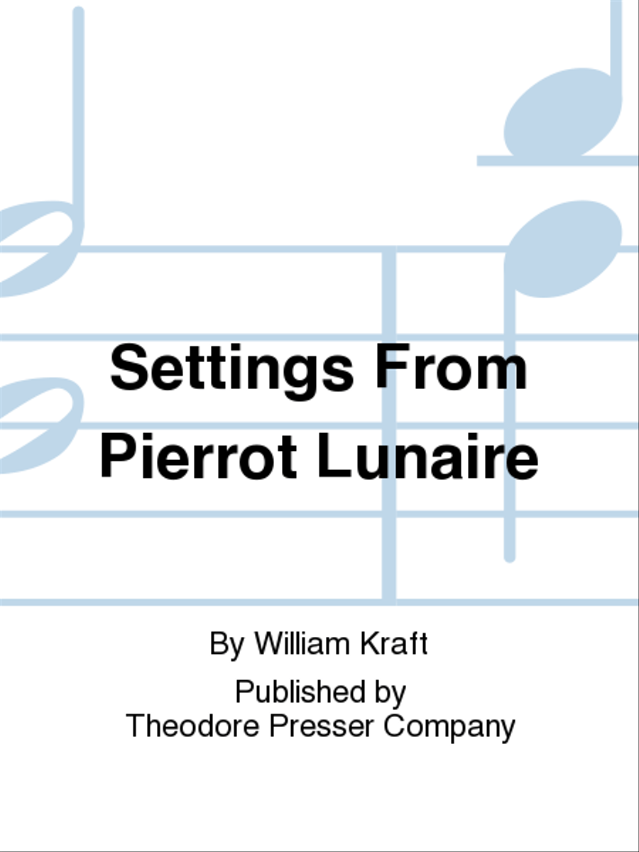 Settings From Pierrot Lunaire Chamber Music scores gallery preview page 1