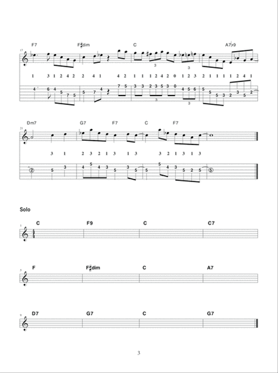 Modern Guitar Method, Jammin the Blues #3 Electric Guitar scores gallery preview page 5