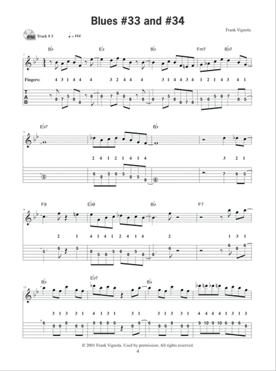 Modern Guitar Method, Jammin the Blues #3 Electric Guitar scores gallery preview page 6