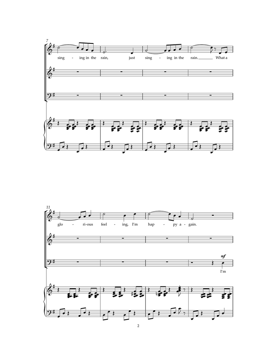Singin' In The Rain Singin' In The Rain Guitar scores gallery preview page 2