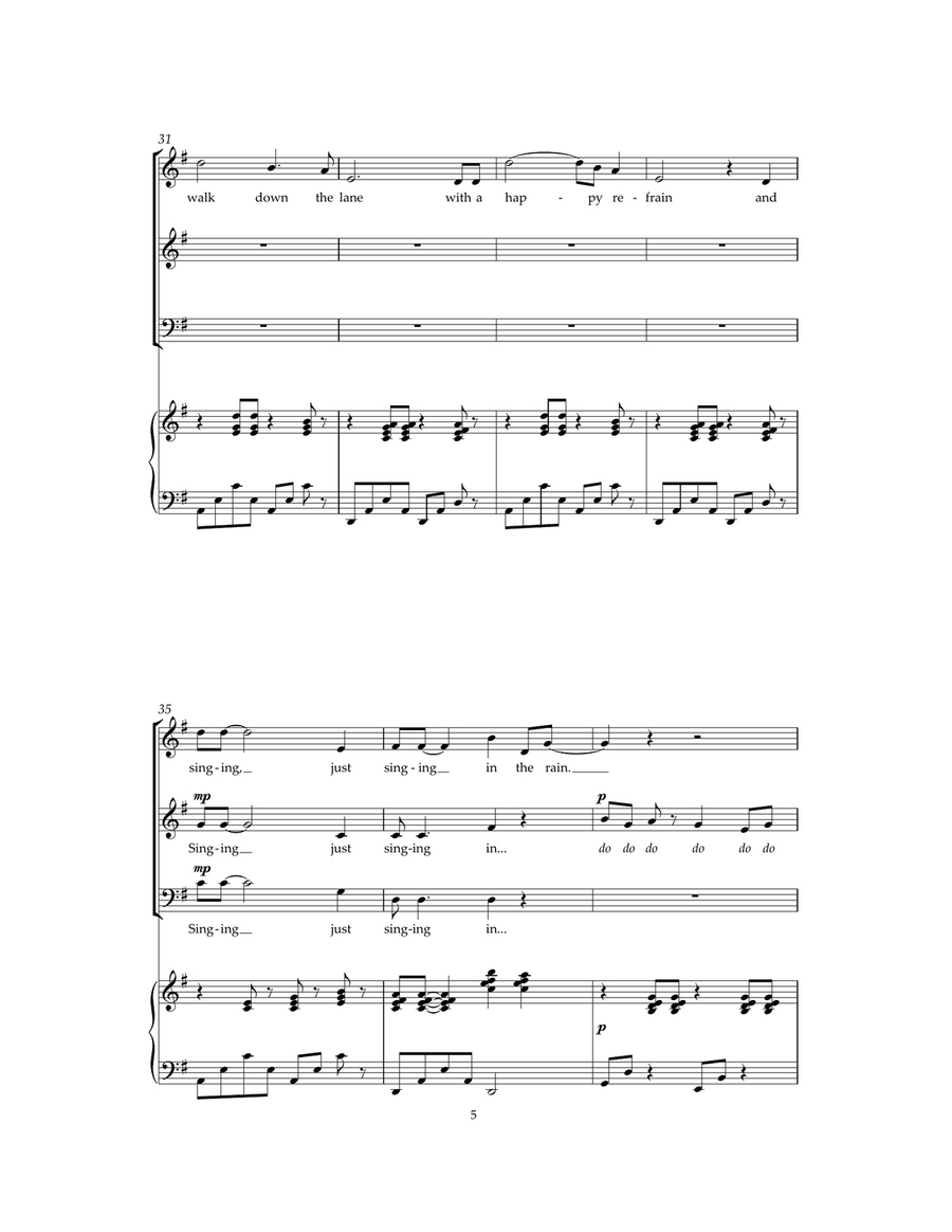 Singin' In The Rain Singin' In The Rain Guitar scores gallery preview page 5