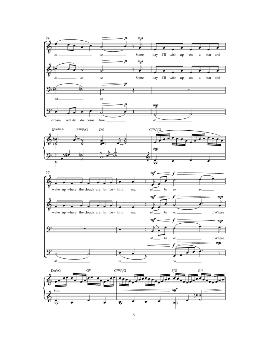 Over The Rainbow (from The Wizard Of Oz) Guitar scores gallery preview page 5