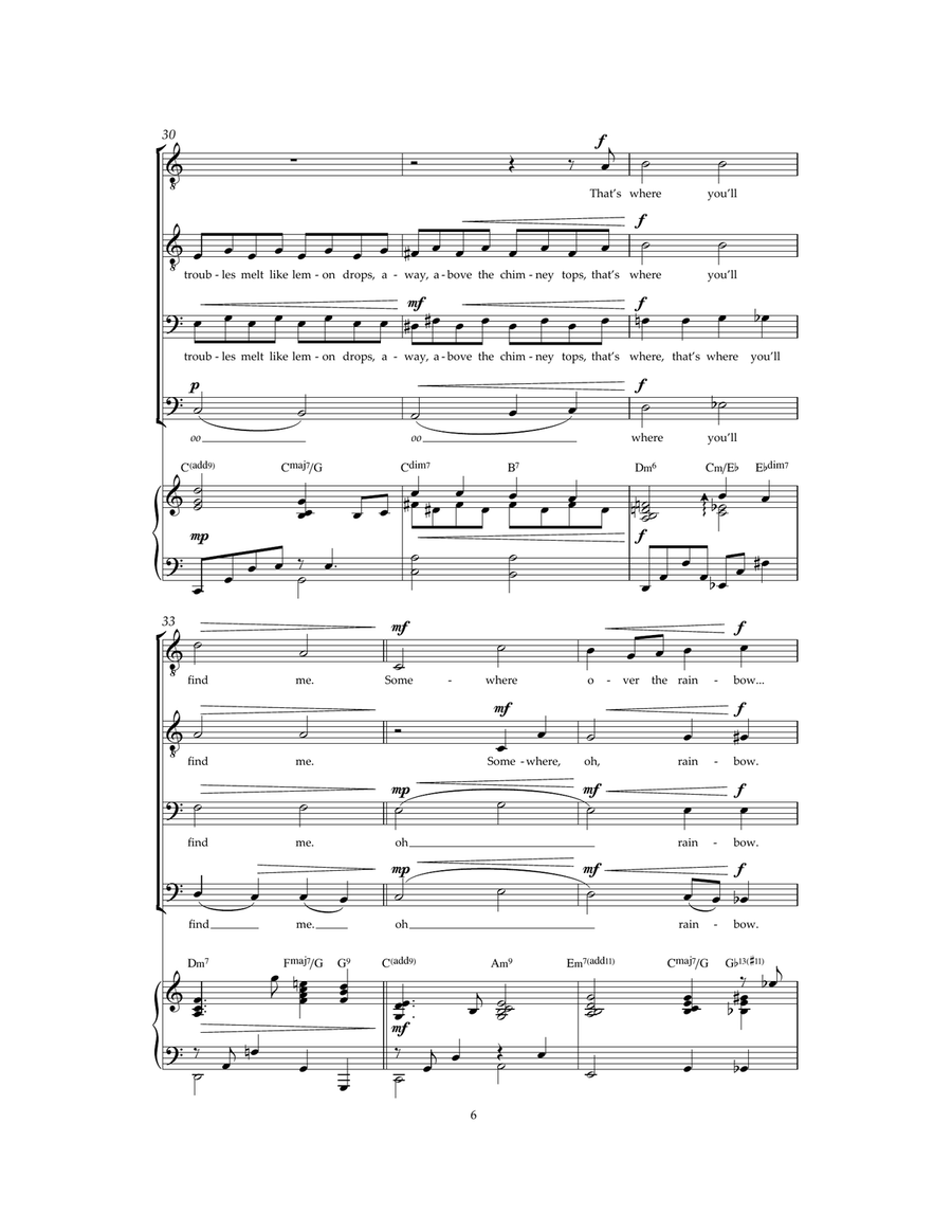 Over The Rainbow (from The Wizard Of Oz) Guitar scores gallery preview page 6