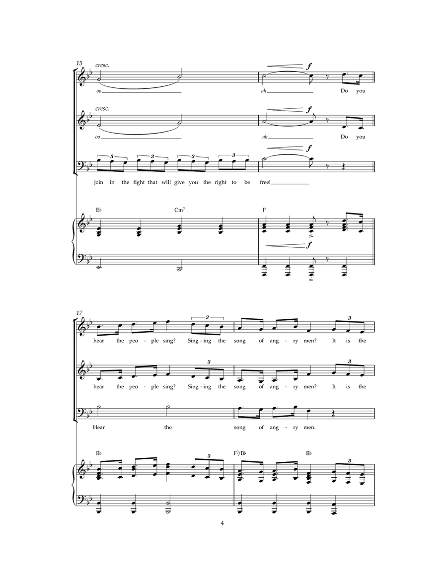 Do You Hear The People Sing? (from Les Miserables) Guitar scores gallery preview page 4
