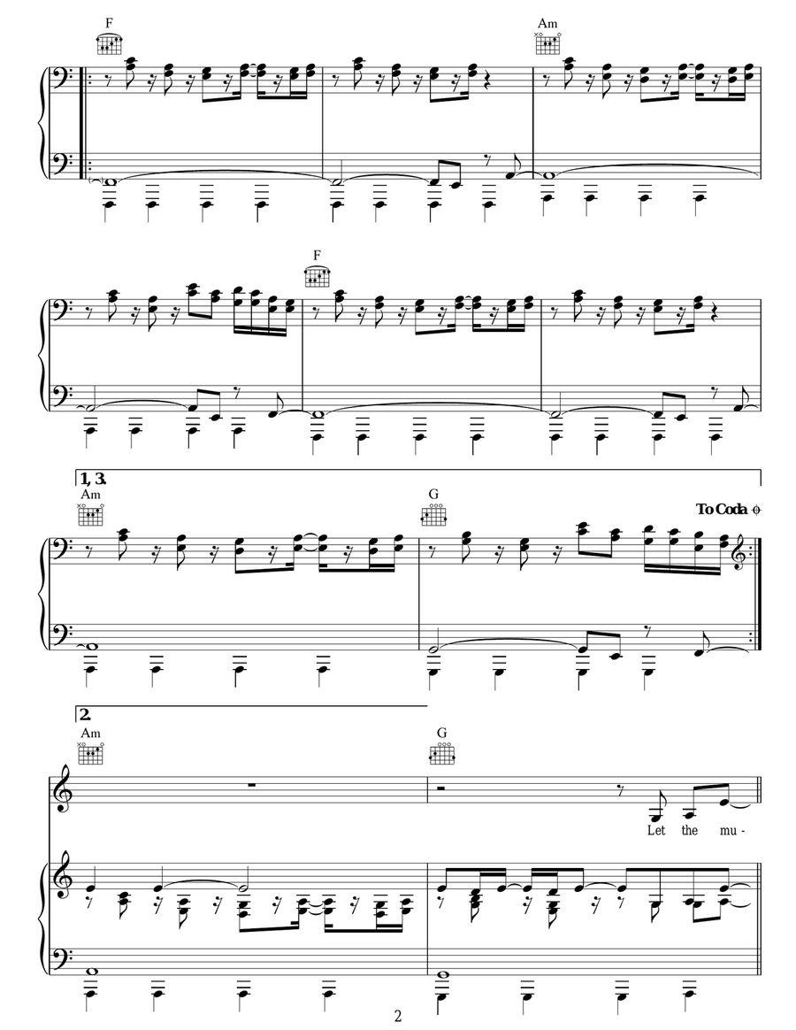 Give Life Back To Music Acoustic Guitar scores gallery preview page 2