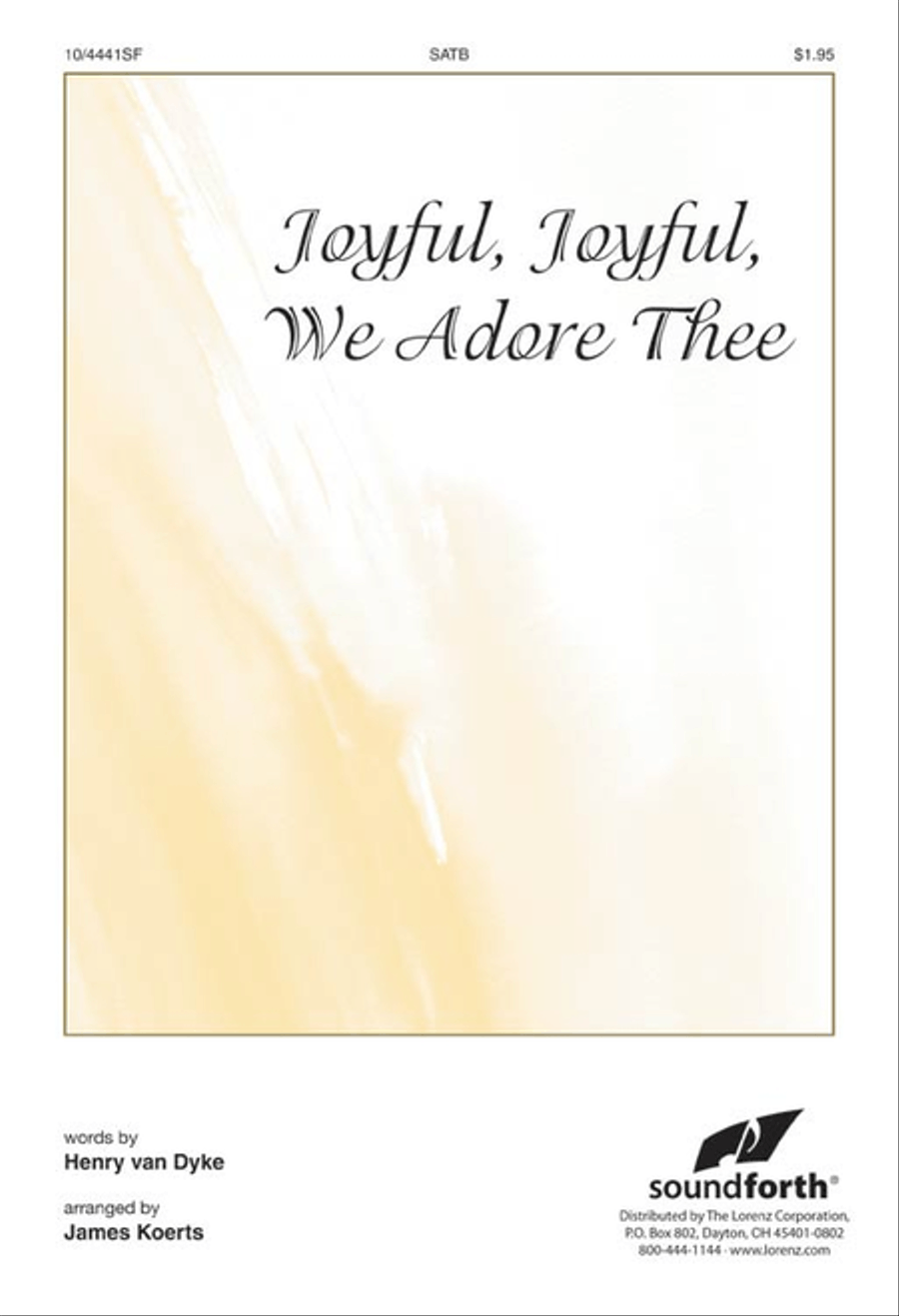 Joyful, Joyful, We Adore Thee 4-Part scores gallery preview page 1