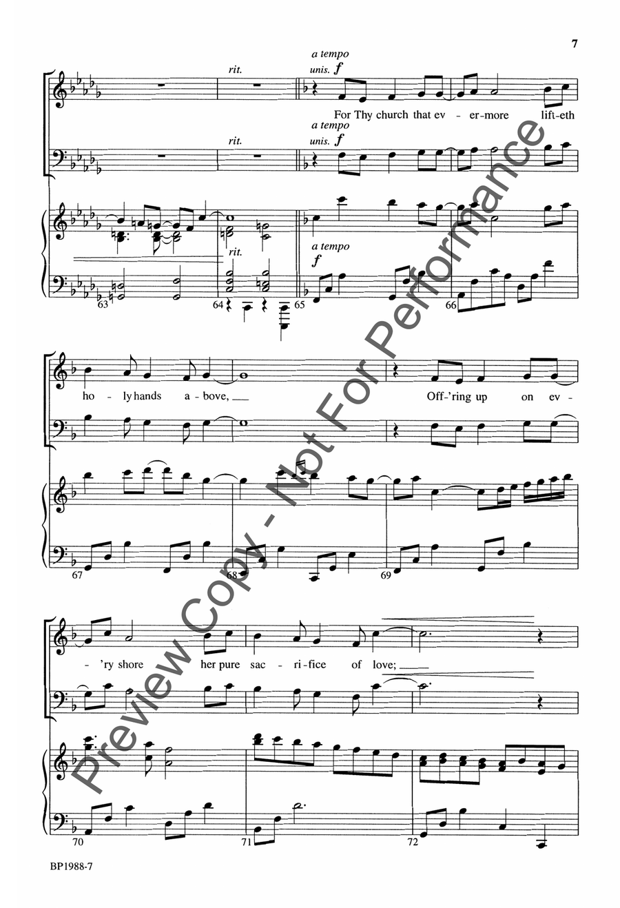 Our Grateful Hymn of Praise 4-Part scores gallery preview page 8